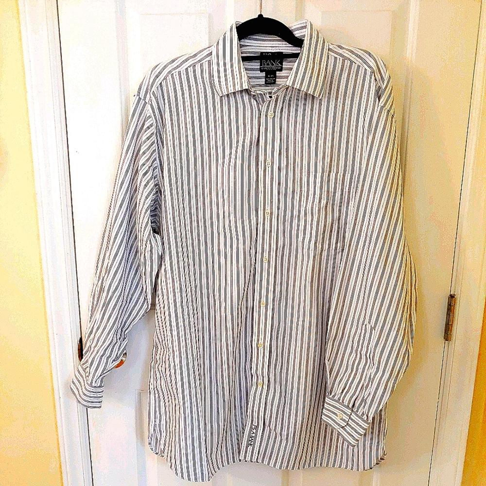 Joseph A Banks Men's 16-34 Wrinkle Free Dress Shirt (30)